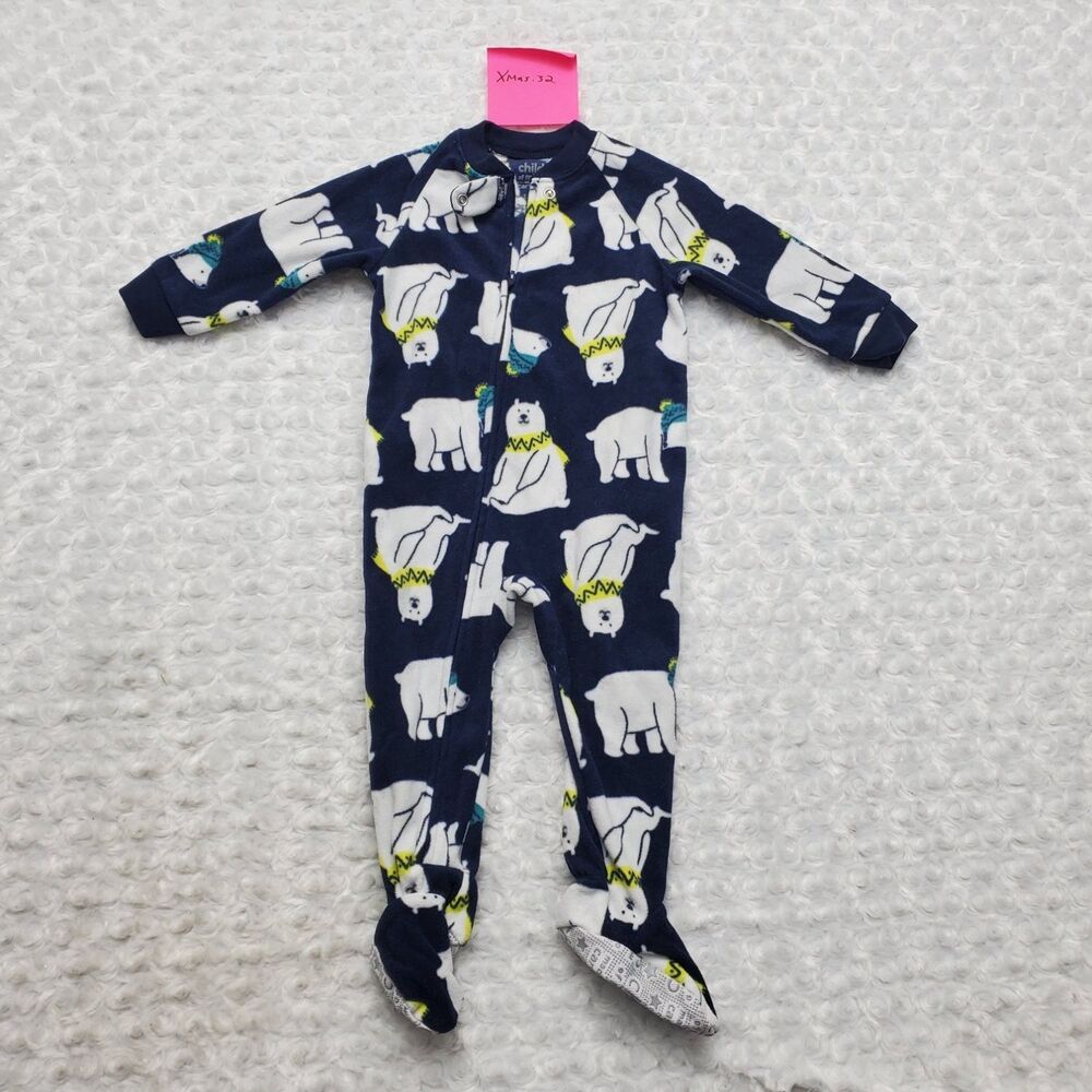 Child Of Mine By Carter's Baby 12 Months Footed Fleece Sleeper Pajamas Polar